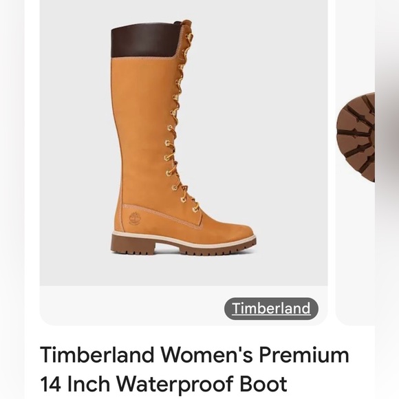 Timberland Women's Tan Lace Up Boots. EUC. worn 2-3 times - Picture 1 of 8